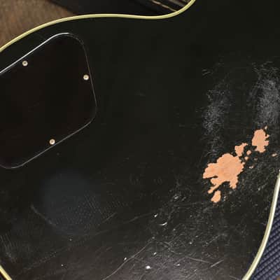 1976 Gibson Les Paul Custom Electric Guitar Black Ebony + OHSC image 15