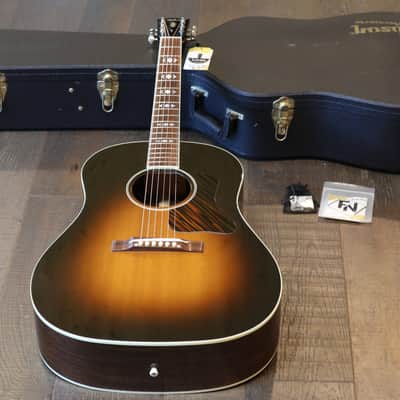 2008 Gibson Advanced Jumbo Acoustic Guitar Vintage Sunburst + OHSC image 1