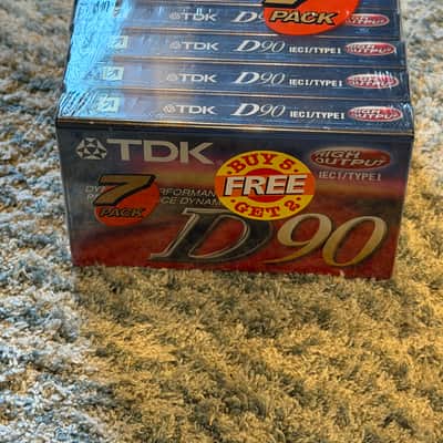 7 TDK D-90 D90 IEC Type I Normal Hi Output NOS Sealed 1980's Cassette Tapes image 2