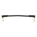 Fender Deluxe Instrument Cable, Angle/Angle, 6'', Black Tweed
