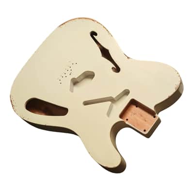RELIC Vintage White Nitro Telecaster Thinline body image 5