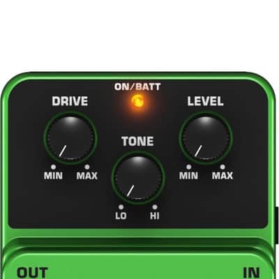 BEHRINGER TO800 VINTAGE TUBE OVERDRIVE PEDALE EFFETTO PER CHITARRA ELETTRICA SIMULAZIONE VALVOLARE image 4