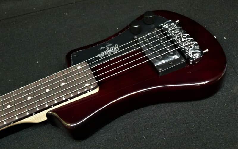 Hofner HCT-SH-RB Shorty Travel Electric Guitar Root Beer Metallic  with Gig Bag image 1