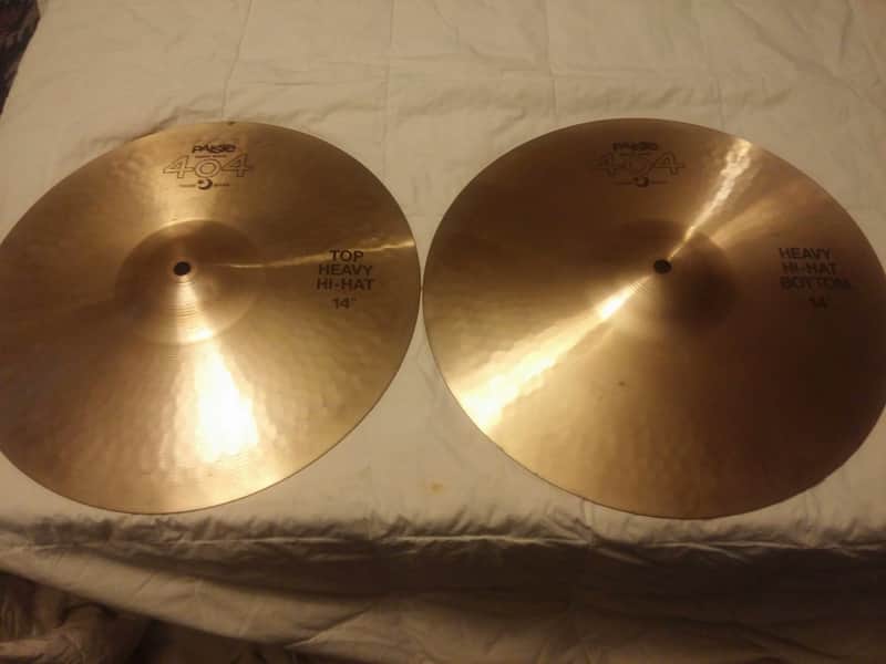 Paiste 14" 404 "Brown Label" Heavy Hi-Hat Cymbals (Pair) image 1