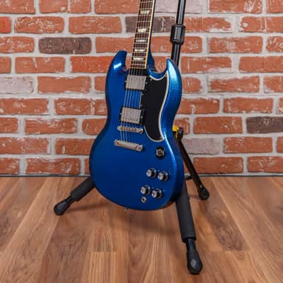 Gibson Custom Shop Les Paul SG Standard Blue Sparkle 2008 w/OHSC image 5