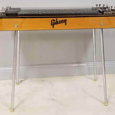 Gibson Double Neck Console Grand CG-520 Steel Guitar 1950s - Richly finished oak body image 2
