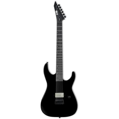 ESP LTD M-201HT 6-String Baritone Electric Guitar - Black image 2