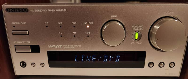 Onkyo Onkyo R-805X MIDI-sized stereo receiver with speakers 2000 - Black image 1