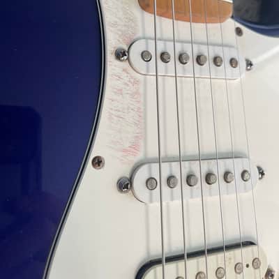 Fender Standard Stratocaster HSS 2000 MIM Midnight Blue Strat Guitar + Gig Bag image 5