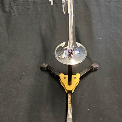 Schilke E3L Eb/D Trumpet - Silver w/ case image 3