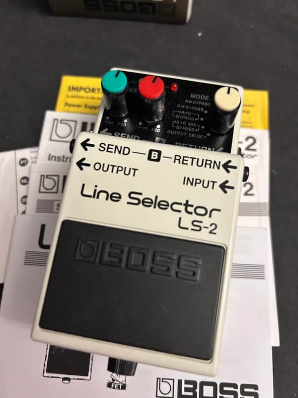 Boss LS-2 Line Selector (Silver Label) 1991 - Present - White image 1