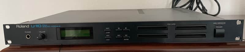 Roland U-110 PCM Sound Module 1988 - 1990 - Black image 1