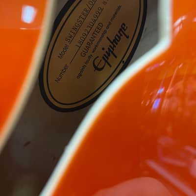 Epiphone Emperor Swingster with Rosewood Fretboard - Sunrise Orange - With Case image 3
