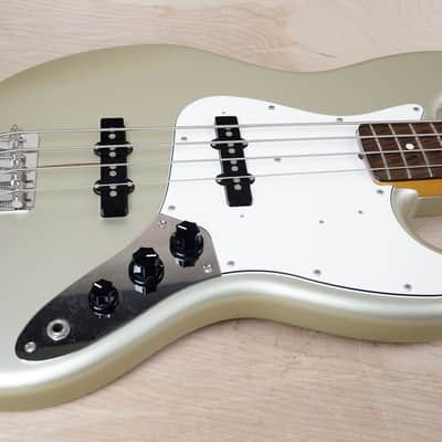 Fender JB-62 Jazz Bass Reissue 2010 Inca Silver Aged Made in Japan MIJ w/ Bag image 3