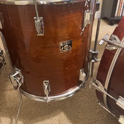 Tama SuperStar Drum Kit 22/13/16/16 Mahogany Finish image 7