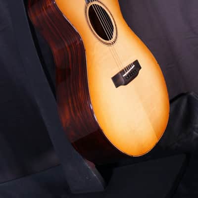 Bedell Revolution Orchestra Adirondack Spruce / Cocobolo - Tanned Leather Burst image 4