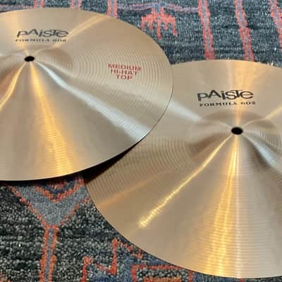 Paiste 14" Formula 602 Medium Hi-Hat Cymbals (Pair) image 2