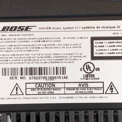 Bose Wave Music System IV + OEM Remote Platinum Silver FULLY TESTED! image 6