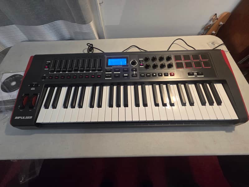 Novation Impulse 49 MIDI Keyboard Controller 2011 - Present - Gray image 1