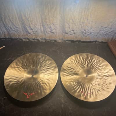 WILD BULL Legacy Series Hand Forged & Hammered 14" hi hat set image 4
