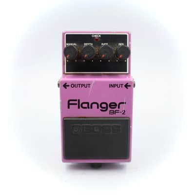 Boss BF-2 Flanger 1982 Made In Japan Black Label ACA Vintage Guitar Effect Pedal 238800 image 2