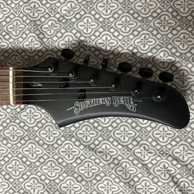 TELECASTER ON STEROIDS / Black Satin w/Red Binding / Like New Condition image 7