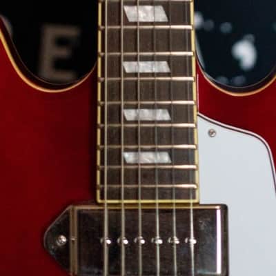 2015 Epiphone Casino CH Cherry Red Hollow-Body Electric Guitar w/Hard Case image 3