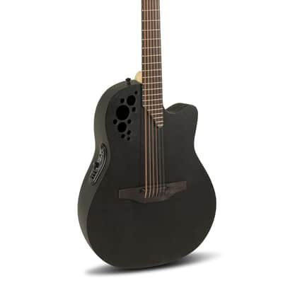 Ovation E – akustická kytara Elite TX Deep Contour Cutaway 12-string Black Textured image 1