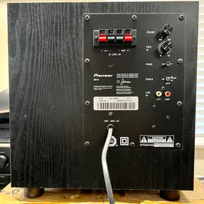 Pioneer SW-8 Andrew Jones 100W 8" Powered Subwoofer w/ Original Box; Tested image 5