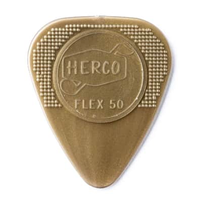Dunlop HE210 Herco Nylon Flex 50 Medium Guitar Picks (100-Pack)