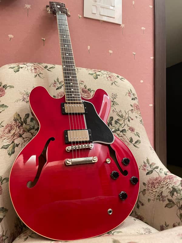 Gibson Memphis USA ES-335 Semi Hollow Dot Cherry w/ OHSC & COA image 1