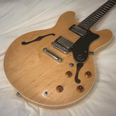Vintage 1990 Epiphone Dot (Gibson 335) - Made in Korea (MIK) - Natural - Free Pro Setup image 1
