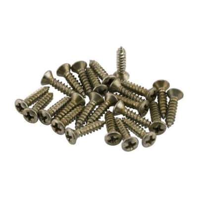 Genuine Fender ROAD WORN/Relic Aged Guitar Pickguard Screws (24) - 099-7208-000 image 3
