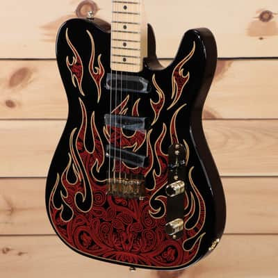 Fender James Burton Telecaster - Red Paisley Flames - US21014478 image 3