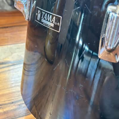 Vintage 1980s Tama Imperialstar 9 x 13 Drum Concert Tom OG Jet Black Wrap image 11