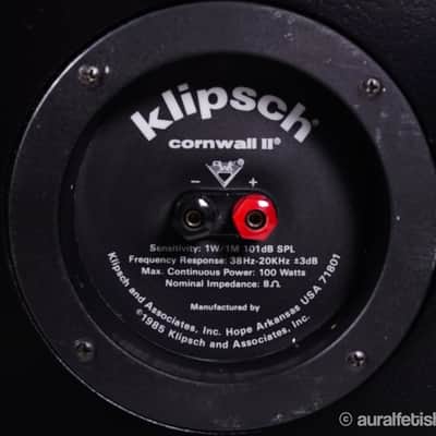 Klipsch Cornwall II // Horn Speakers / Flat Cut Bubinga / Aural Custom Restoration image 6