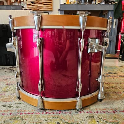 Yamaha 9000 Series Recording Custom Drum Kit 22-16-13-12" in Garnet Red - Birch Shells Made In Japan 1982 image 4