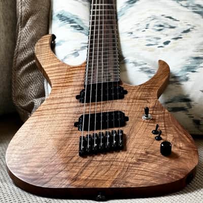 Carillion Polaris 7 Fan Fret - One Piece Old Stock Figured Walnut image 3