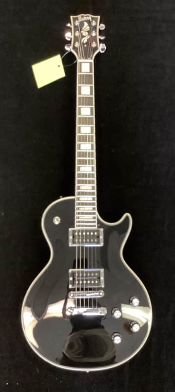 Burny Black Les Paul Custom John Sykes Signature image 1