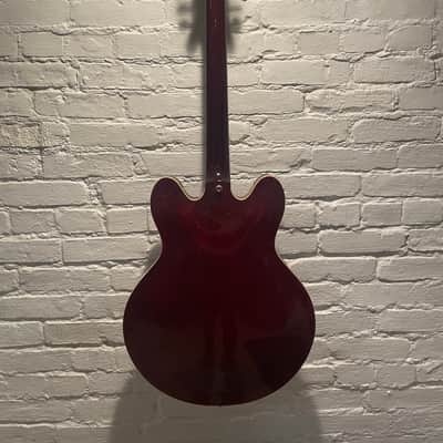 Epiphone Dot Deluxe (Plus Top) 2001 - 2007 - Wine Red image 2