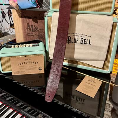 Blue Bell Straps PARIS TEXAS Special Collection EXCLUSIVE for Al’s Music Factory  OLD CHERRY CIERVO image 10