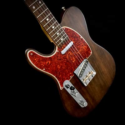 LEFTY! TL66 Custom Relic Build Solid 1-Piece Mahogany Aged Walnut Satin Guitar 7.1 Lb HSC image 6