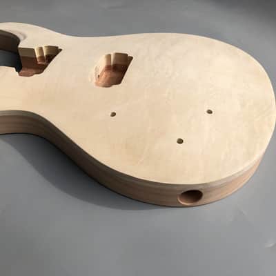 Left Hand Guitar Body Mahogany Flame Maple Veneer Guitar Bodies image 4