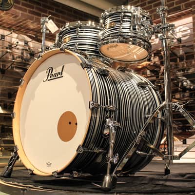 Pearl Masters Maple Pure 4pcs Black Oyster Swirl Drum Set (10-12-16-22) - New! image 3