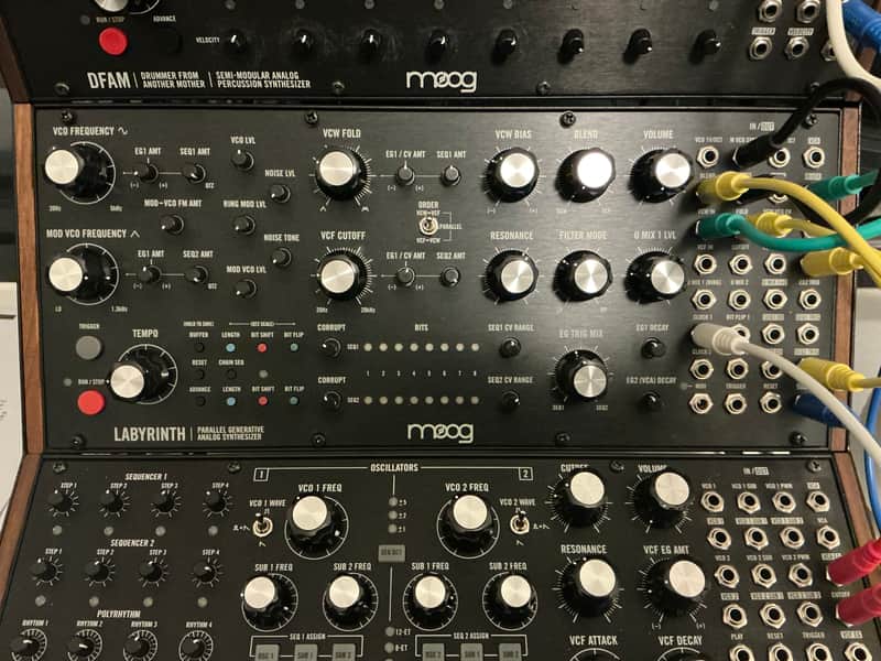 Moog Labyrinth Parallel Generative Synthesizer 2024 - Present - Black with Wood Sides image 1