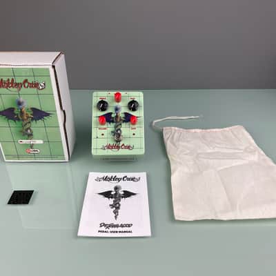 MOTLEY CRUE SOLD OUT Dr. Feelgood 30th Anniversary Guitar Distortion Effects Pedal  RARE Mick Mars 2019 - Sea Foam Green image 4