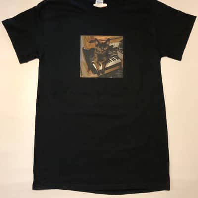 The Cobra Cat Moog Realistic MG-1 Synth T-Shirt Shirt in Black image 1