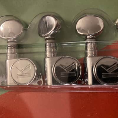 Kluson KCD-3805CL Revolution 6-in-Line Vintage Tuners 2010s - Chrome image 2