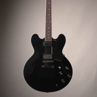 Gibson ES-335 Semi-Hollow Electric Guitar - Ebony w/ OHSC image 3