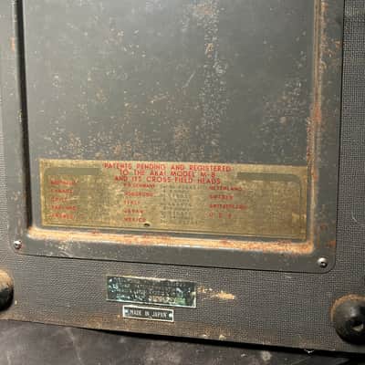 CROSS FIELD AKAI M-8 Stereo Tube Reel-to-Reel - Working Tube Preamps - PLAY Needs Belt image 16